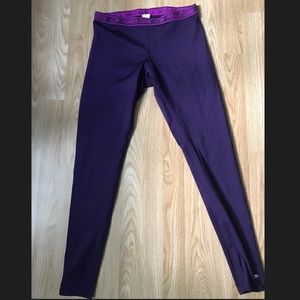 Fleece compression leggings